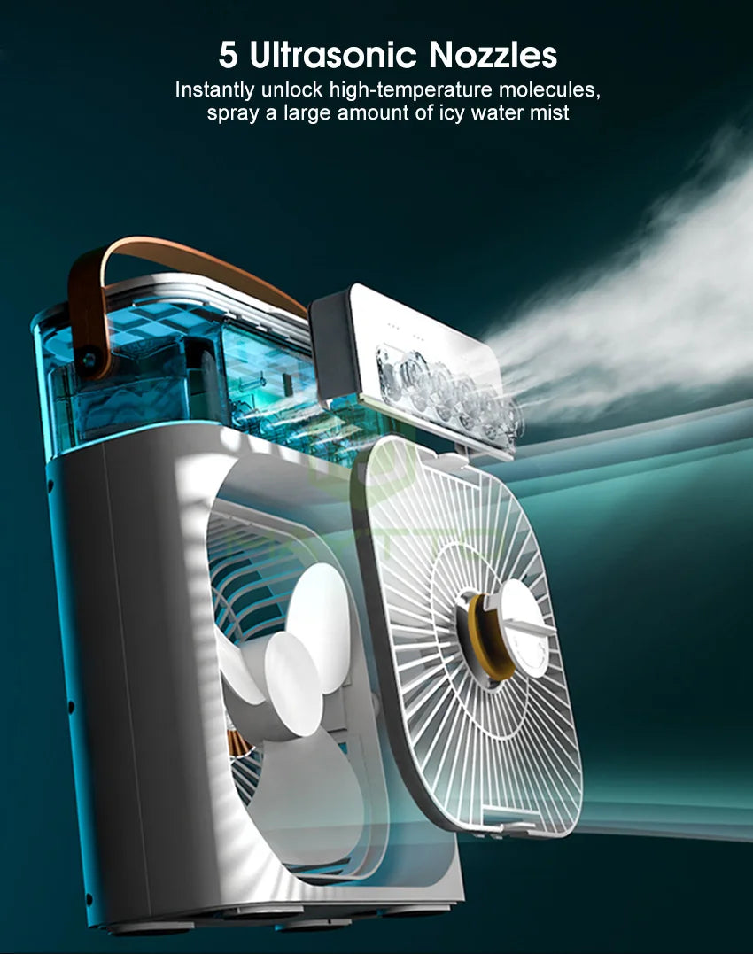 Mini Portable Rechargeable Air Cooler Fans